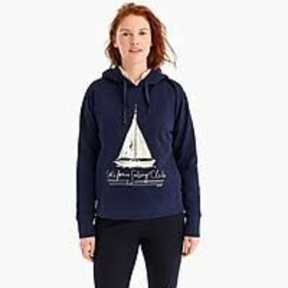 Vintage California Sailing Club Hoodie Sweatshirt - Picture 4 of 8